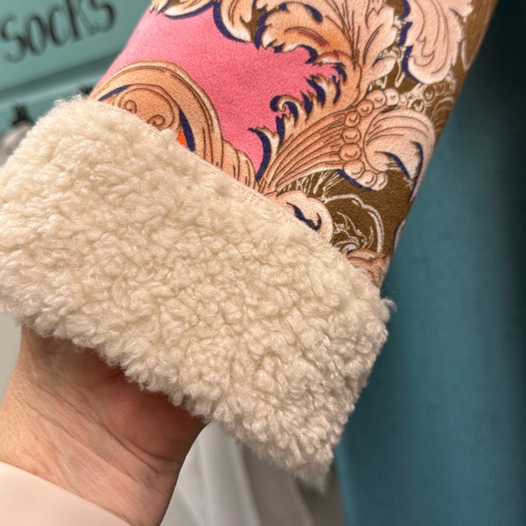 Johnny Was Multicolor Patchwork Teddy Jacket-Kerry Suade - Picture 2 of 7